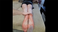 Feet tickle torture with brush and oil part3